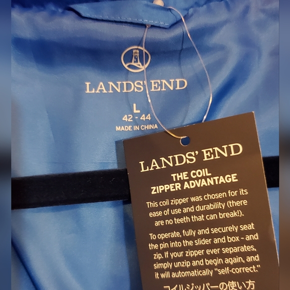 🧥Lands' End Men's NWT Down Puffer Jacket - Picture 3 of 8
